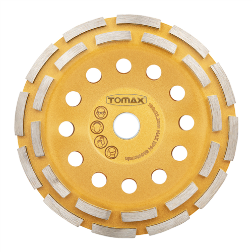 TOMAX ELMASLI BETON YÜZEY TEMİZLEME 180 mm (ÇİFT SIRA)